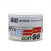 SOFT99 丽彩汽车高级白色软蜡 白蜡强力去污上光蜡车蜡白色车专用