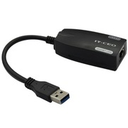 IT-CEO V5W3 USB3.0千兆有线网卡 USB转RJ45网络接口 支持Mac AIR平板小米盒子华为秘盒 黑色