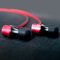 ZHiKU 入耳式线控带麦手机耳机 红色产品图片2