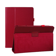 小魔女 荔枝纹商务皮套 适用于华硕T100TA/T100 10.1寸保护套 玫红色
