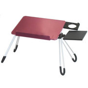 安尚（ACTTO） LD05 铝合金笔记本电脑桌(深红色)