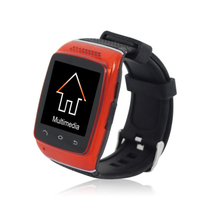 酷道 S12触屏蓝牙智能手表手环腕表计步器智能穿戴免提通话手机伴侣创意配件 红色产品图片主图