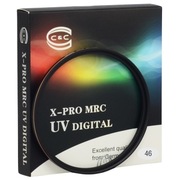 C&C X-PRO MRC UV 46mm 专业级超薄多层防水镀膜个性金圈UV滤镜 适用奥林巴斯17/1.8,适马19/2.8等镜头