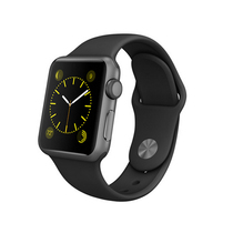 苹果 Apple Watch SPORT 智能手表(黑色/38毫米表壳)产品图片主图