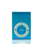 品怡 插卡MP3播放器 便携式MP3播放器 夹扣MP3 无内存卡 蓝色