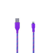 小魔女 彩色数据线/充电线 适用iPhone6/5/5s/ipadair2/mini3 紫色