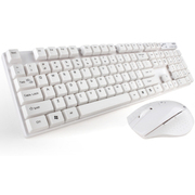 其他 米徒2.4G办公家用笔记本超省电无线键盘鼠标套装无线键鼠套装游戏机械手感键鼠套件游戏套 C300白色无线键鼠