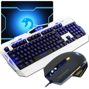 新盟 曼巴蛇鼠标 有线键盘套装 游戏键鼠套装 LOL CF游戏键鼠套 游戏键盘鼠标套装 k39白+M393