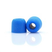 FOKOOS 惰性慢回弹 记忆海绵耳机套 入耳式耳机专用 内置直径4.9mm导管 蓝1对