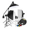 金贝 SPARK II400W 摄影灯摄影棚三灯套装 影室闪光灯柔光箱 服装人像儿童摄影器材 套餐一产品图片3