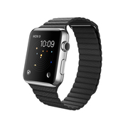 苹果 Apple Watch 智能手表(黑色/42毫米表壳/皮制回环形表带)