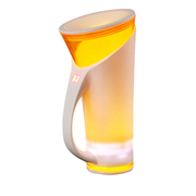 喜木 智能水杯 健康触摸感温保温杯 定时感应提醒水杯 触摸声控创意发光杯 活力橙