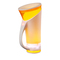 喜木 智能水杯 健康触摸感温保温杯 定时感应提醒水杯 触摸声控创意发光杯 活力橙产品图片1