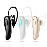 JOWAY 乔威 H02 蓝牙耳机4.0支持音乐立体声无线 双耳入耳挂耳式 一拖二智能连接 黑色