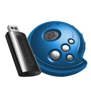 艾本 A5 电视专用无线耳机 电视耳机 入耳式电脑电视通用  无线电视耳机 耳塞式 锂电 A5-蓝色-多加一个耳机