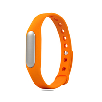 小米 手环 智能防水运动手环  计步器 可监测健康睡眠 黑色原封+橙色非腕带产品图片主图