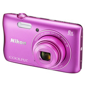 尼康 Coolpix S3700 便携数码相机 粉色(2005万像素 2.7英寸屏 8倍光学变焦 内置Wi-Fi/NFC)