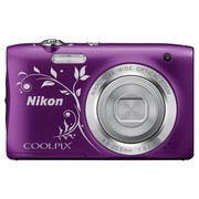 尼康 Coolpix S2900 便携数码相机 紫色（2005万像素 2.7英寸屏 5倍光学变焦 26mm广角）