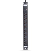 飞利浦 8孔位3米工业防雷滤波PDU机柜插座插排插线板接线板 10A/16A双万用孔