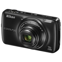 尼康 COOLPIX S810c 智能相机 黑色（1602万像素 3.7英寸触屏 25mm广角 12倍光变 安卓4.2.2 WiFi）产品图片主图