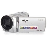 爱国者 AHD-S30 数码摄像机 银色(510万像素 1080P高清摄像 3.0英寸液晶屏 遥控拍摄 内赠8G卡)