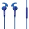 三星 EO-EG920L 入耳式立体声线控运动耳机(蓝色) 鲨鱼鳍耳翼耳塞 高清降噪 低音增强产品图片3