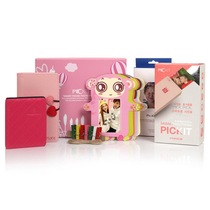Bolle Photo PicKit M1 粉色 超值礼品套装 (包括：M1机器、相纸共28张、保护套、相册、照片挂链)产品图片主图