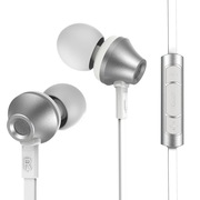 REMAX 610D 入耳式纯音耳机 银色