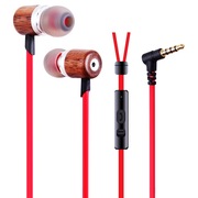 纽曼  NM-GK01 木质防缠绕音乐手机耳机 红色