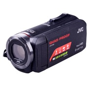 JVC GZ-R320BAC 高清闪存摄像机(家用DV，HD高清，全新四防，5小时续航，R10升级版)