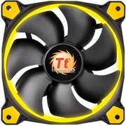 Thermaltake Riing 12厘米LED黄色风扇(液压轴承/强化减震系统/独特静音技术/降噪控制线/LED导光圈)