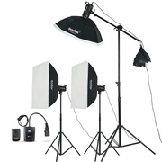 神牛 SK400W三灯 电商拍摄用 摄影棚 摄影灯 影室灯闪光灯人像套装摄影器材