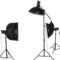神牛 闪客400W三灯 高速摄影灯动态摄影棚 模特摄影棚人像套装产品图片1