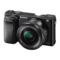 索尼 ILCE-6000L 双镜头微单套装(16-50镜头+黑色50mm F1.8镜头) 黑色产品图片3