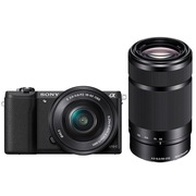 索尼 ILCE-5100 双镜头微单套机 黑色(16-50mm+55-210mm双镜头全焦段 a5100/α5100)