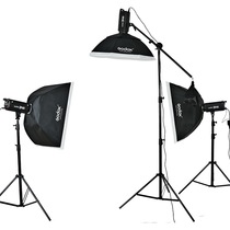 神牛 DP400W三灯 人像摄影棚套装 棚拍影室灯 摄影灯闪光灯摄影器材灯具产品图片主图