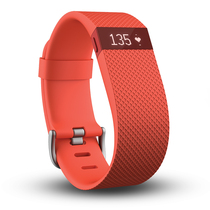 Fitbit Charge HR 智能乐活心率手环 心率实时监测 自动睡眠记录 来电显示 运动蓝牙手表计步器 橘红色 S产品图片主图
