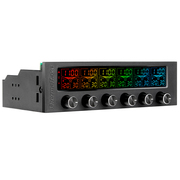 Thermaltake  Commander F6 RGB LCD风扇控制器 (RGB 16色屏/调速/监控温度/显示温度转速电压)