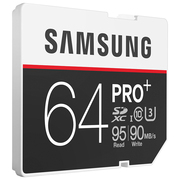 三星 64GB UHS-1 Grade 3(U3) Class10 SD存储卡(读速95MB/s)专业版+
