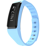 全程通 QCT-W2 智能手环 智能腕带 计步器 来电提醒 微信提示 触控屏幕 运动健康手环 蓝色