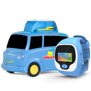 优彼(ubbie) 魔法手表 小车版(蓝色) 移动充电外扩音箱小车底座+能学习通话定位的智能手环儿童电话手表