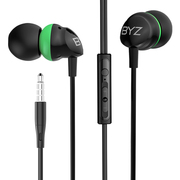 BYZ S602(立体环绕声)线控调音入耳耳麦 手机耳机 黑绿(适用苹果/三星/华为/小米/魅族/VIVO等智能手机)