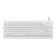 富勒 k490 有线多媒体键盘 珍珠白