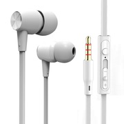 BYZ SM461(降噪立体声)金属入耳式 手机耳机 月牙白(适用于苹果/三星/华为/小米/魅族/VIVO等智能手机)