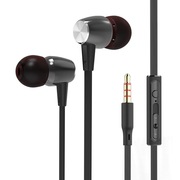 BYZ SM461(降噪立体声)金属入耳式 手机耳机 神秘黑(适用于苹果/三星/华为/小米/魅族/VIVO等智能手机)