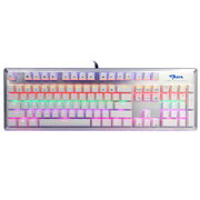 宜博 K727 六色混彩机械键盘 104键 白色 青轴