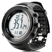 宜准 H011E11电子表登山表海拔指南针多功能手表防水运动表男士手表