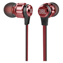 JBL T180A 立体声入耳式耳机 耳麦 一键式线控 麦克风 红色产品图片主图
