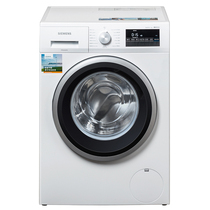 西门子  WM12P2R09W 9公斤 变频 滚筒洗衣机 静音 除菌 LED触摸键 加速洗 节能洗(白色)产品图片主图