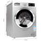 澳柯玛 XQG80-B1279SK 8公斤 变频滚筒洗衣机 LED显示屏 (银色)产品图片2